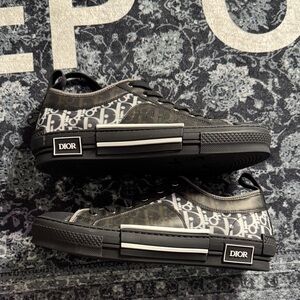 Dior Men's Gray and Black Sneakers